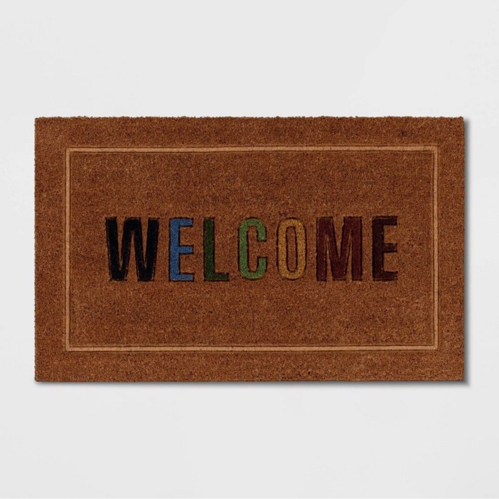 Threshold Door Mat with Colorful Welcome Design 3 pack $33 each $11